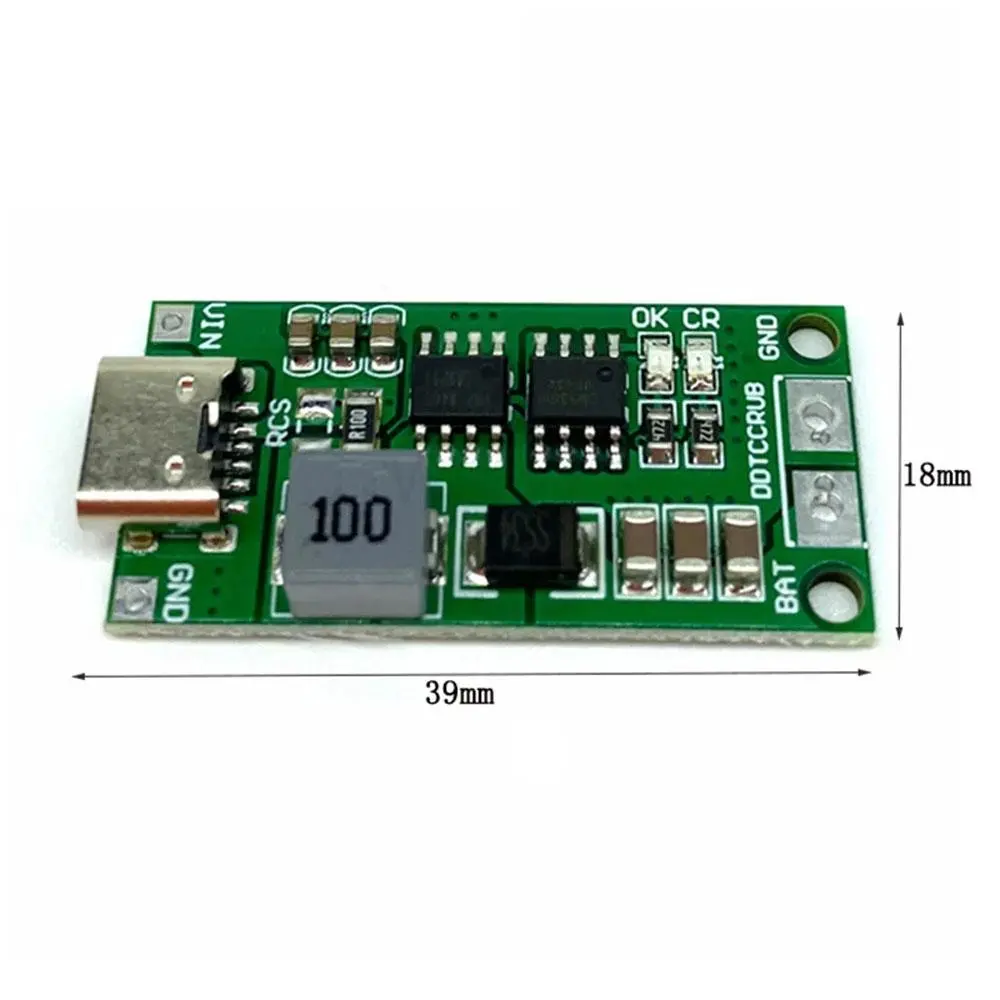 3S 12.6V 4A 18650 Lithium Battery Charger Module Type C 