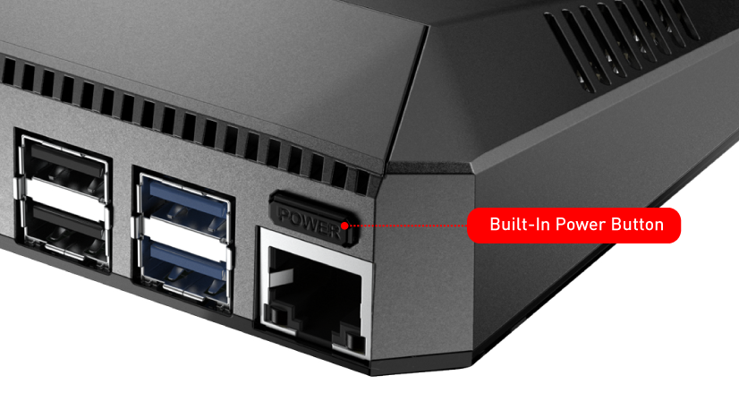 Raspberry PI 4B ARGON ONE Aluminium Case with Fan and Adapter Plate