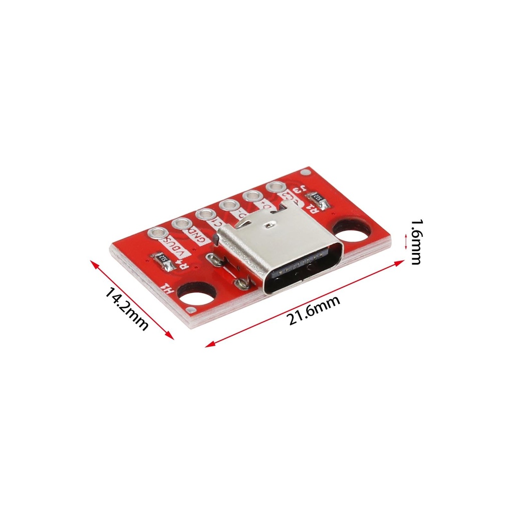TYPE-C Female Test Board Red