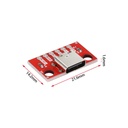TYPE-C Female Test Board Red