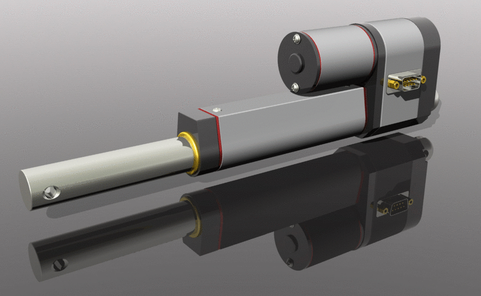 Waterproof Stroke Length 250MM 12MM/S 700N DC12V High Thrust Telescopic Rod Linear Actuator