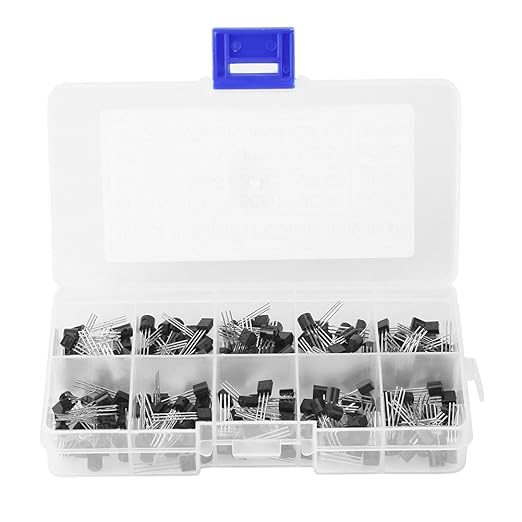200Pcs Transistor Assortment PNP NPN TO-92 Transistor Kit Assortment Box BC327 BC337 BC517 BC547 BC548 BC549 BC550 BC556 BC557