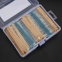 2600PCS 1/4W 1%130 Kinds Each Value 20pcs Metal film Resistors Kit （Plastic Box）