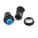 Blue DS-428 12MM 2PIN Self-Locking ON-OFF Push Button Switch
