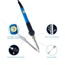High-Quality Adjustable Temperature Straight Plug Soldering Iron 60W   UK Plug 220V
