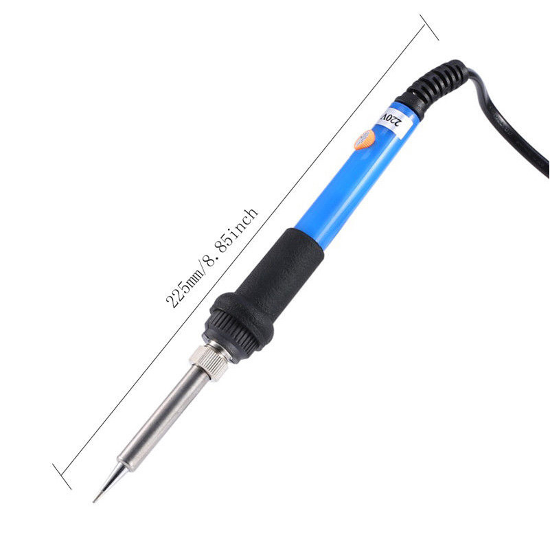 High-Quality Adjustable Temperature Straight Plug Soldering Iron 60W   UK Plug 220V
