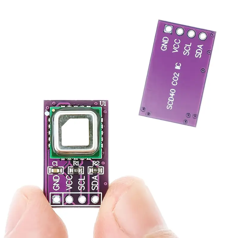 SCD40 gas sensor module detects CO2, carbon dioxide, temperature and humidity in one sensor I2C