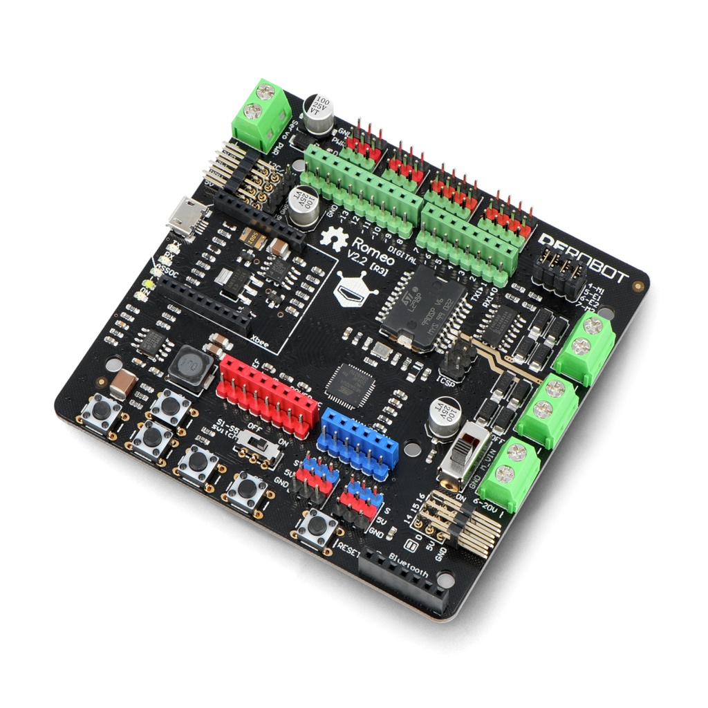 Romeo V2 - a Robot Control Board with Motor Driver (Compatible with Arduino)