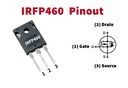 IRFP460 N-Channel Power MOSFET Transistor TO-247 (500V-0.27Ω-20A)