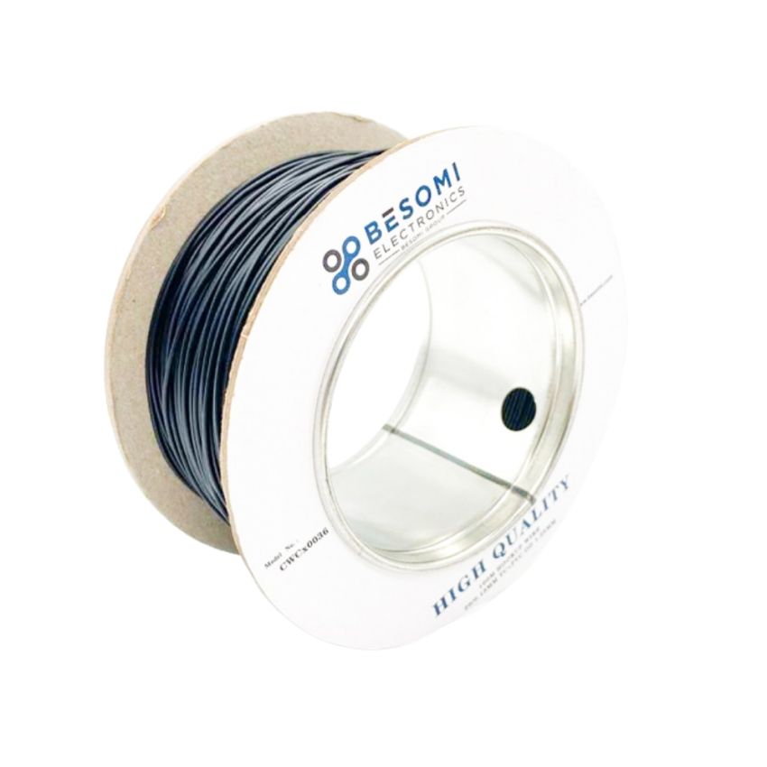 Hookup Stranded Wire 20.013MM TC + PVC OD 20.013MM BLACK 100M