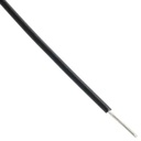 Hookup Solid Core Wire 1/0.6m TC + PVC OD 1.25MM BLACK