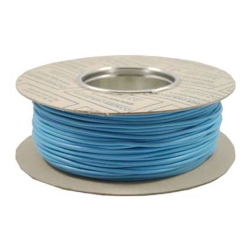 Hookup Solid Core Wire 1/0.6m TC + PVC OD 1.25MM BLUE