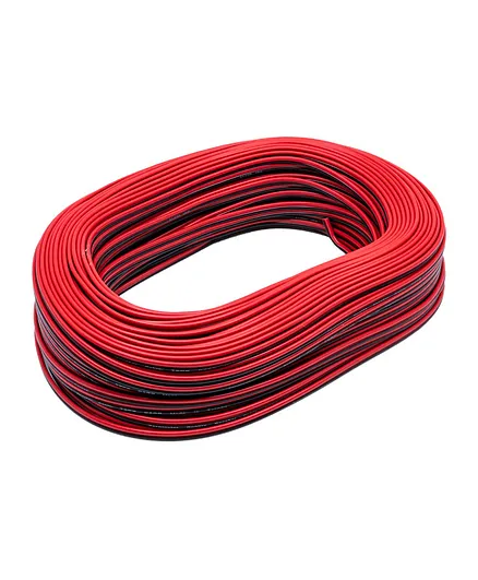 Red and Black High-Quality Speaker Cable  100Yards 91m for Amplifiers and Audio Systems