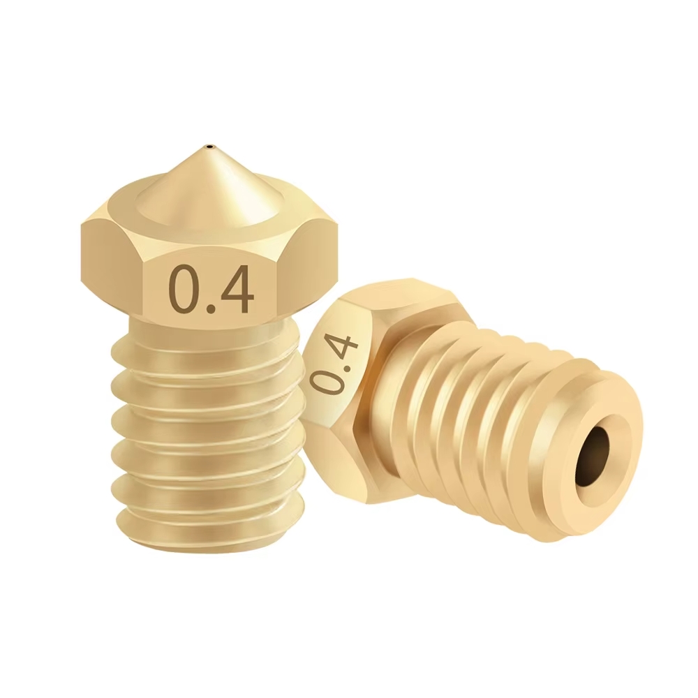 E3D Threaded Nozzle Brass 0.4 mm for Extruder V5 V6 Anycubic i3 Mega Chiron Kobra Hotend