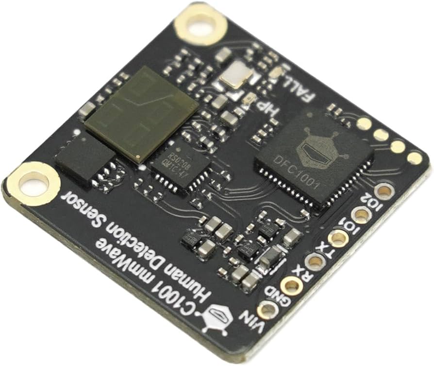 C1001 60GHz mmWave Indoor Fall Detection Sensor for Arduino / ESP32 / micro:bit (11 Meters)