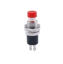 Red PBS-110 2PIN 7MM Thread Momentary Self- Reset Push Button Switch（Press On-NO）