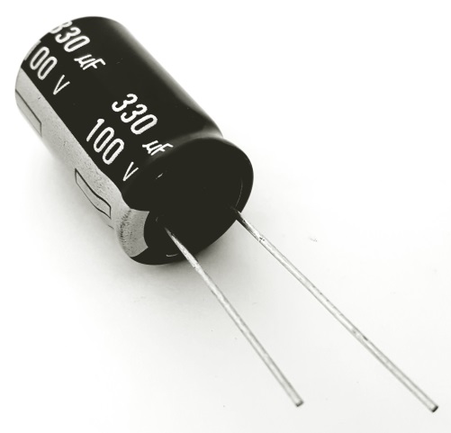 330uF 100V Radial Electrolytic Capacitor