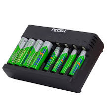 PKCELL Hybrid charger with 8-slot charger 8181 compatible with nimh nicd AA 3A charger