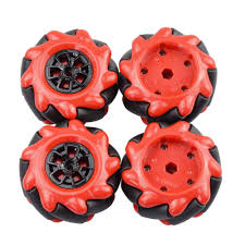 Red McNamum Wheel 60MM-K （4pcs/set） Compatible with 6.7mm couplings