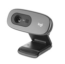 LOGITECH C270 Wired HD Webcam, USB, Black