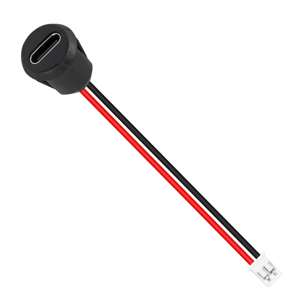 Type-C Female Chassis 2P Direct Crimp USB Female Chassis C Connector (2pin Without Terminal)