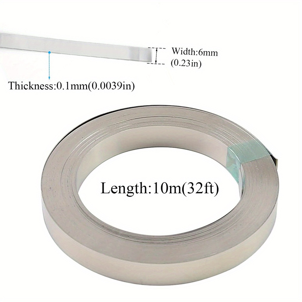 0.1*6mm*10M Nickel Plated Steel Strip for 18650 Battery Pack Welding