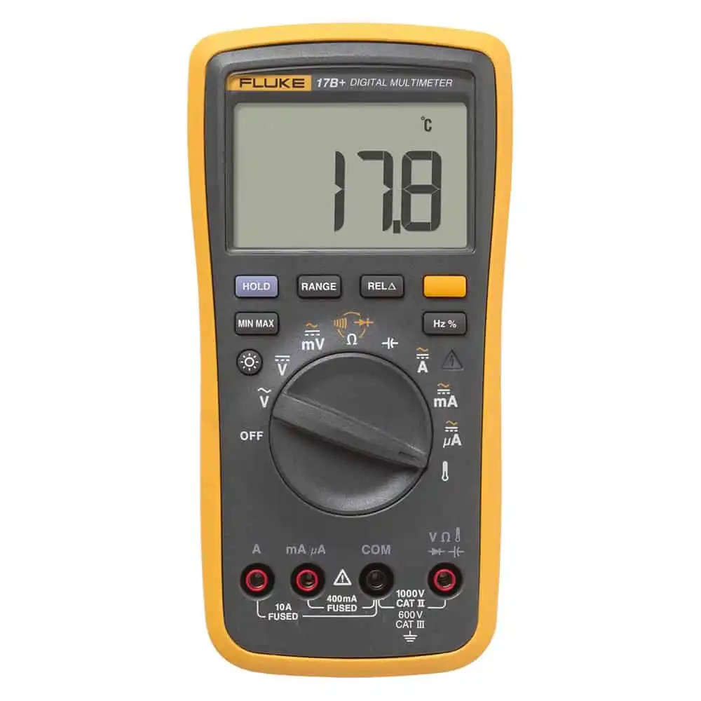 FLUKE Digital Multimeter, CAT III 600V, 10A 