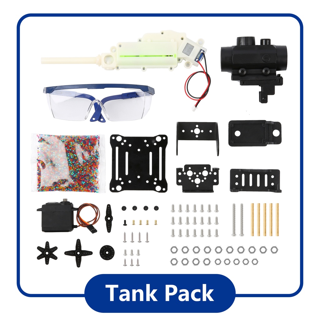 ACEBOTT ESP32 Water Ball Launcher Car Expansion Pack for QD001 with goggles