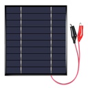 5V 2.5W Glue Drop Polycrystalline Solar Panel with Alligator Clips Size:130*150mm