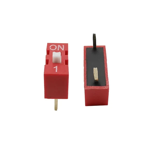 1Pin Flat Dial switch 2.54mm - Red