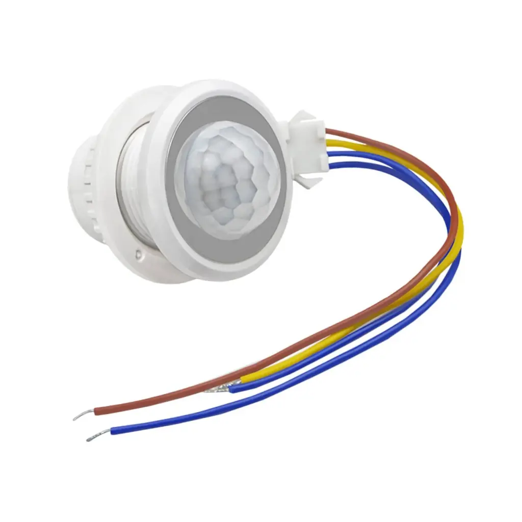 AC110-240V PIR Infrared Motion Sensor Switch 30s with Long line （Sensing Distance 3-5 Meters）