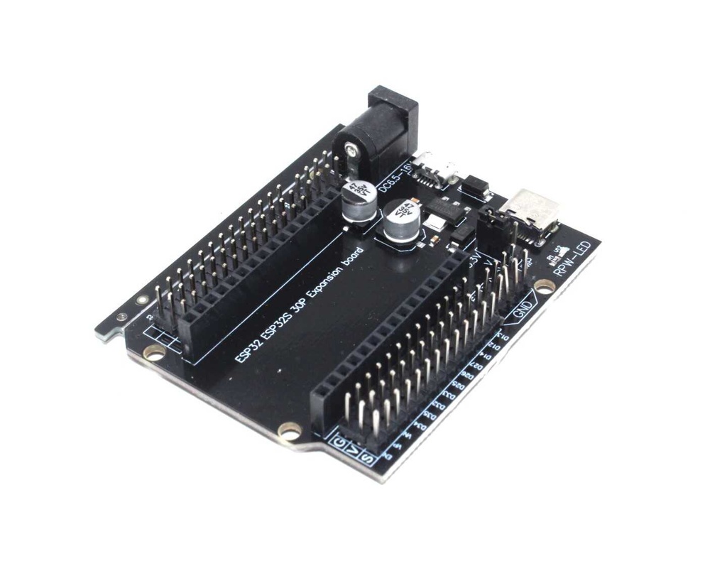 30Pin ESP32 Expansion Board with Type-C USB and Micro USB Dual Interface for ESP32 ESP-32 ESP-32S Development Board
