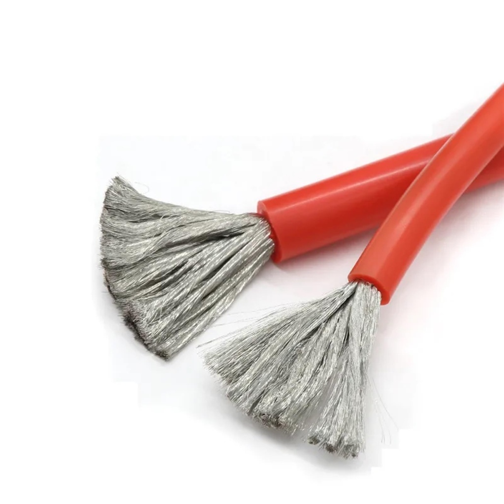 Silicone multi-strand wire  Red , Black ( 10AWG - 28AWG) - per meter