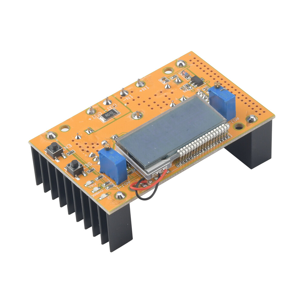 Dual Display 10A Power Adjustable Step-Down Constant-Voltage Constant-Current Power Module （Without Case） 