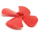 80MM Red Four-Blade Propeller 1.95MM Hole