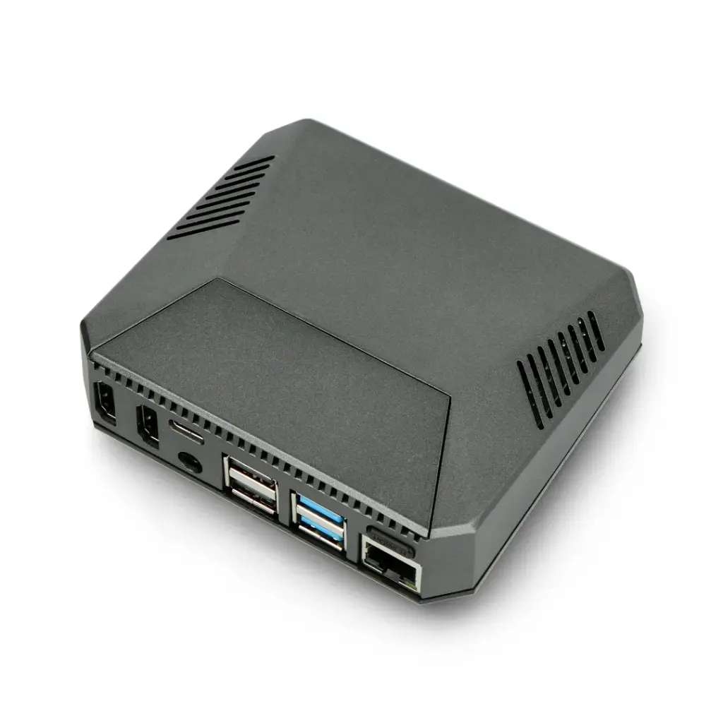 Argon ONE Raspberry Pi 4 Aluminum Case V2 - With Power Button/ Cooling Fan/ Dual Full-Size HDMI/ IR Receiver