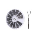 600pcs M1 M1.2 M1.4 M1.6 Screw Nut Assortment Set, Miniature Screws, Stainless Steel Screw and Nut Set with Mini Screwdriver, Key Chain Assortment Set