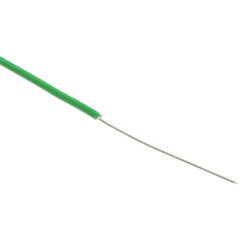  Hookup Solid Core Wire 1/0.6m TC + PVC OD 1.25MM GREEN - 1 Meter