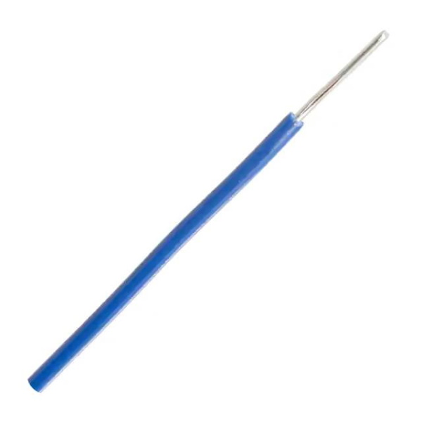  Hookup Solid Core Wire 1/0.6m TC + PVC OD 1.25MM BLUE - 1 Meter 