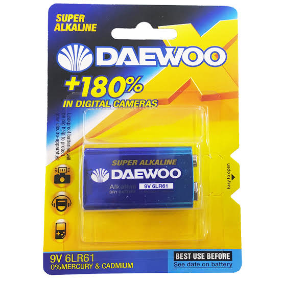 Daewoo Alkaline 9V  Battery 6LR61
