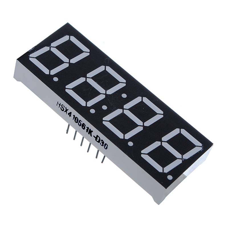 0.56 inch with Clock Red 4 Digit 7 Segment LED Display