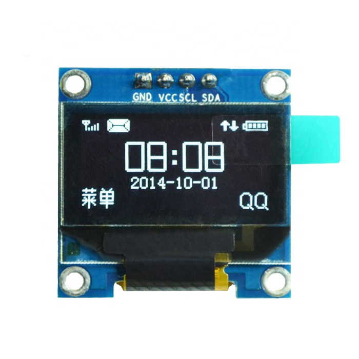 0.96" Inch I2C IIC White OLED LCD Module 4pin SSD1306 Chip