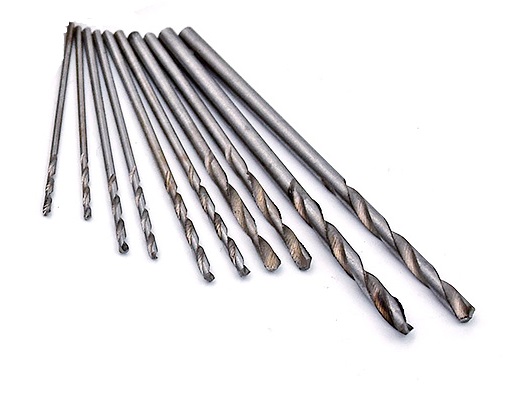 10pcs Twist Drill Kit, 2x each size: 0.5mm 1.0mm 1.5mm 2.5mm 3.0mm