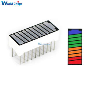 10 Segments 4 Colors Stripe Digital Tubes 2R3Y4G1B