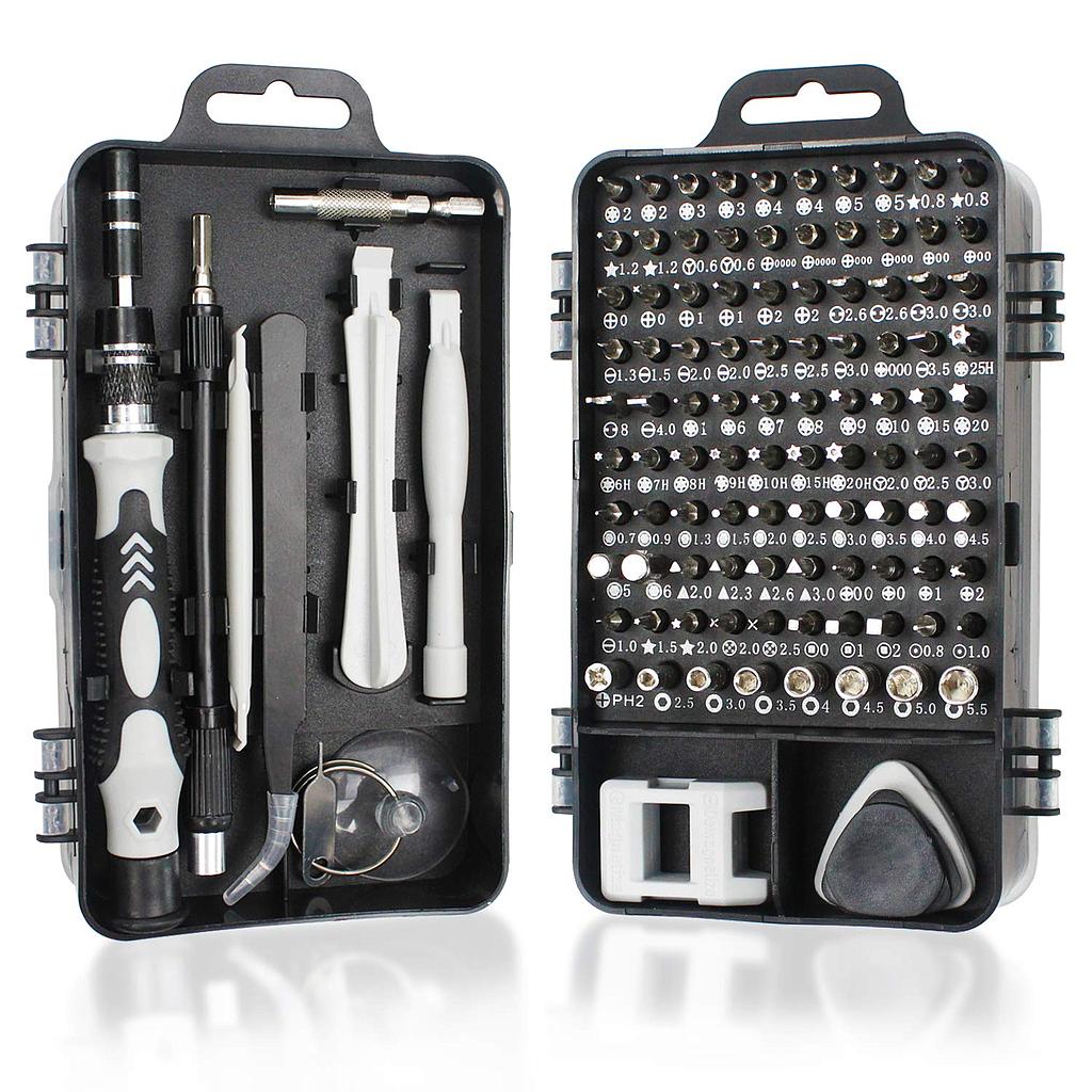 115 in 1 Multi-Purpose Screwdriver Set Black (Plastic Box）