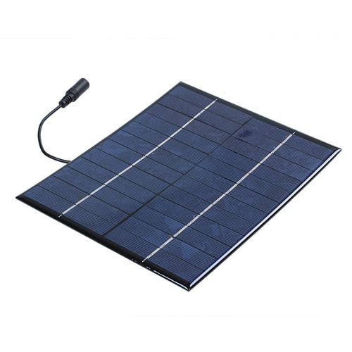 12V 5.2W Glue Polycrystalline Solar Panel with 5521 DC Output Size:210*165*3mm