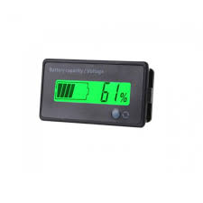 12V-84V Battery Power Display Meter Lithium Battery Lead-acid Battery Power Display GY-6GS Green 12V Lead-Acid