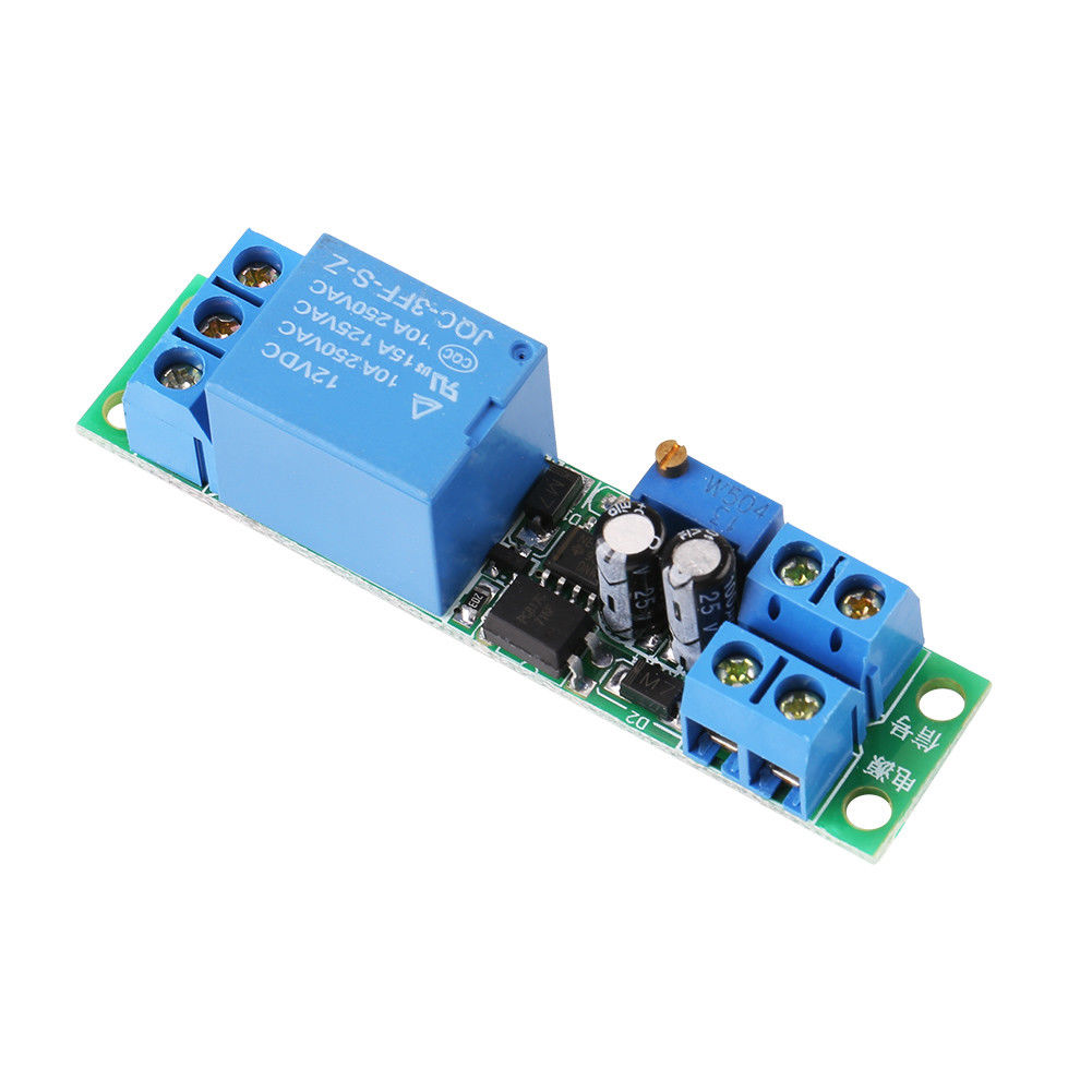 12V delay Relay Module Car start delay Adjustable Time Switch with Light Coupling