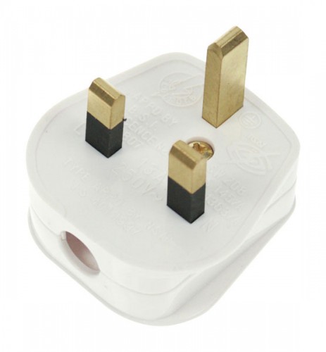 13A Top Three pin Plug 