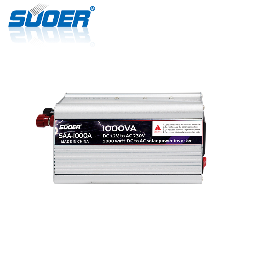 12 Volt Power 600W Peak Output Single Frequency 50Hz Modified Sine Inverters Converters -SUOER